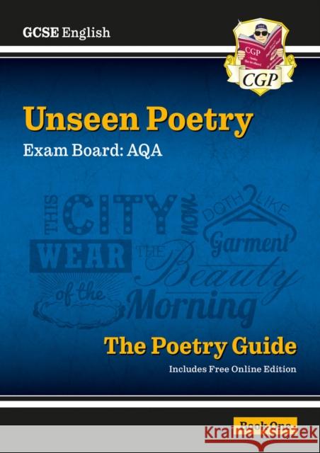 GCSE English AQA Unseen Poetry Guide - Book 1 includes Online Edition CGP Books 9781782943648 Coordination Group Publications Ltd (CGP) - książka