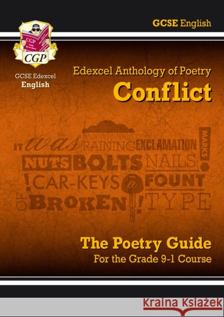 GCSE English Edexcel Poetry Guide - Conflict Anthology includes Online Edition, Audio & Quizzes CGP Books 9781789080001 Coordination Group Publications Ltd (CGP) - książka