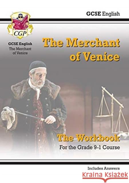 GCSE English Shakespeare - The Merchant of Venice Workbook (includes Answers) CGP Books 9781789081428 Coordination Group Publications Ltd (CGP) - książka