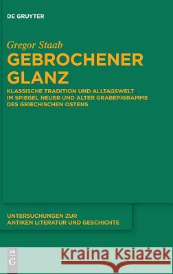 Gebrochener Glanz Staab, Gregor 9783110595529 de Gruyter - książka