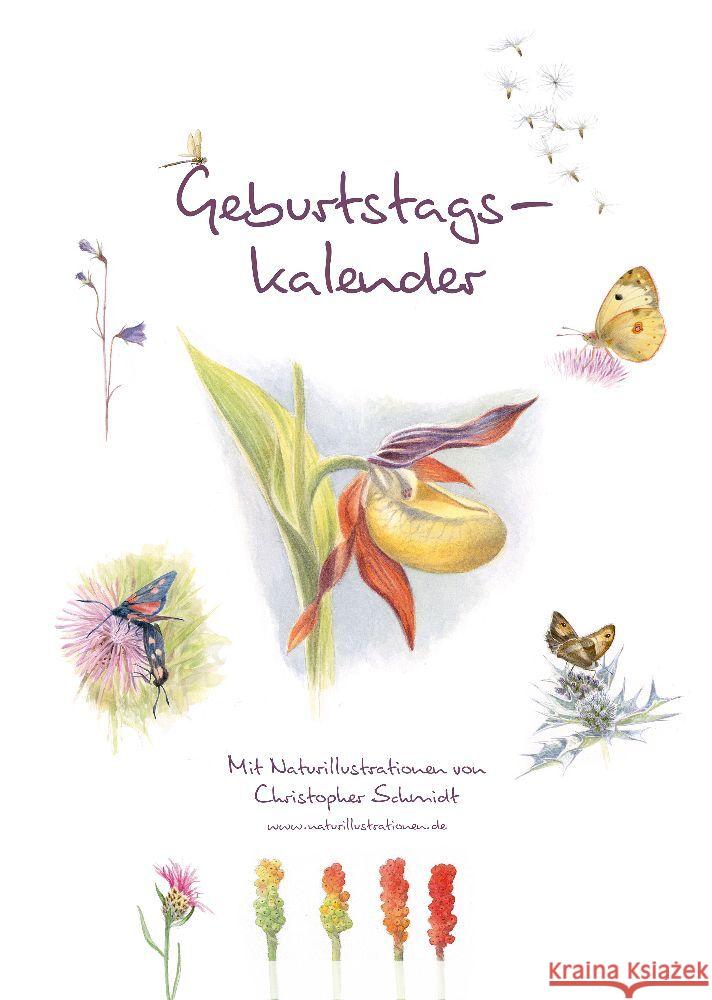 Geburtstagskalender Schmidt, Christopher 9783895664380 Pala-Verlag - książka