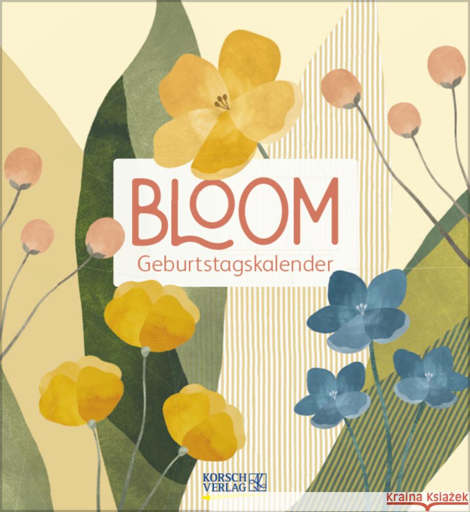 Geburtstagskalender Bloom  9783731887652 Korsch - książka
