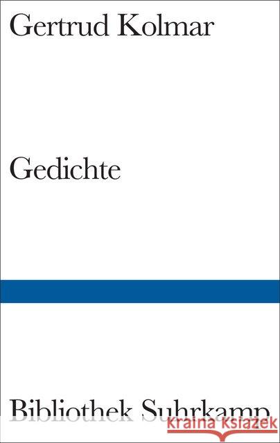Gedichte Kolmar, Gertrud   9783518018156 Suhrkamp - książka