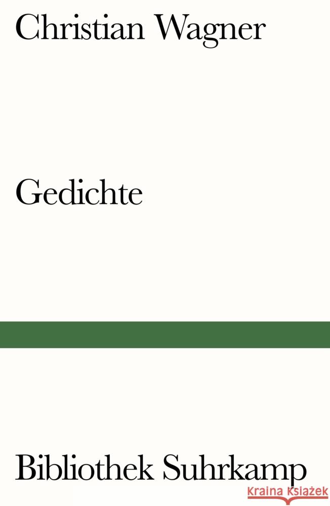 Gedichte Wagner, Christian 9783518243312 Suhrkamp - książka