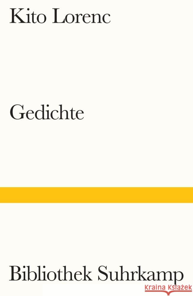Gedichte Lorenc, Kito 9783518244371 Suhrkamp - książka