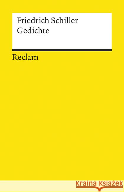 Gedichte : Hrsg. v. Norbert Oellers Schiller, Friedrich von   9783150017104 Reclam, Ditzingen - książka