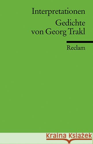 Gedichte von Georg Trakl Kemper, Hans-Georg   9783150175118 Reclam, Ditzingen - książka