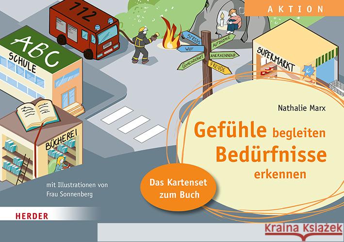 Gefühle begleiten, Bedürfnisse erkennen. Das Kartenset zum Buch Marx, Nathalie 9783451398568 Herder, Freiburg - książka