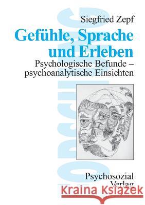 Gefühle, Sprache und Erleben Siegfried Zepf 9783932133145 Psychosozial-Verlag - książka