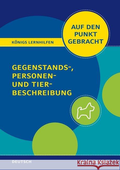 Gegenstands-, Personen- und Tierbeschreibung für die 5. und 6. Klasse  9783804412156 Bange - książka