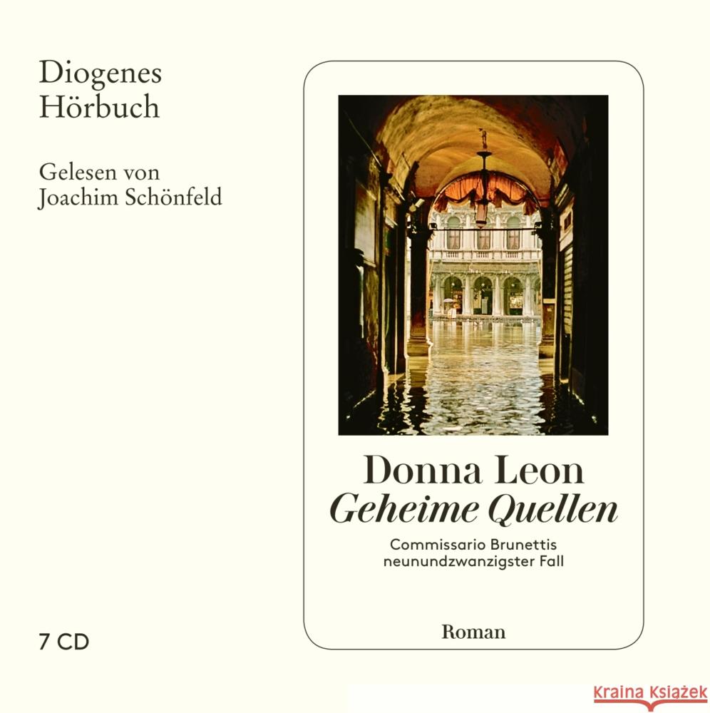 Geheime Quellen, 7 Audio-CD : Commissario Brunettis neunundzwanzigster Fall. Lesung Leon, Donna 9783257804119 Diogenes - książka