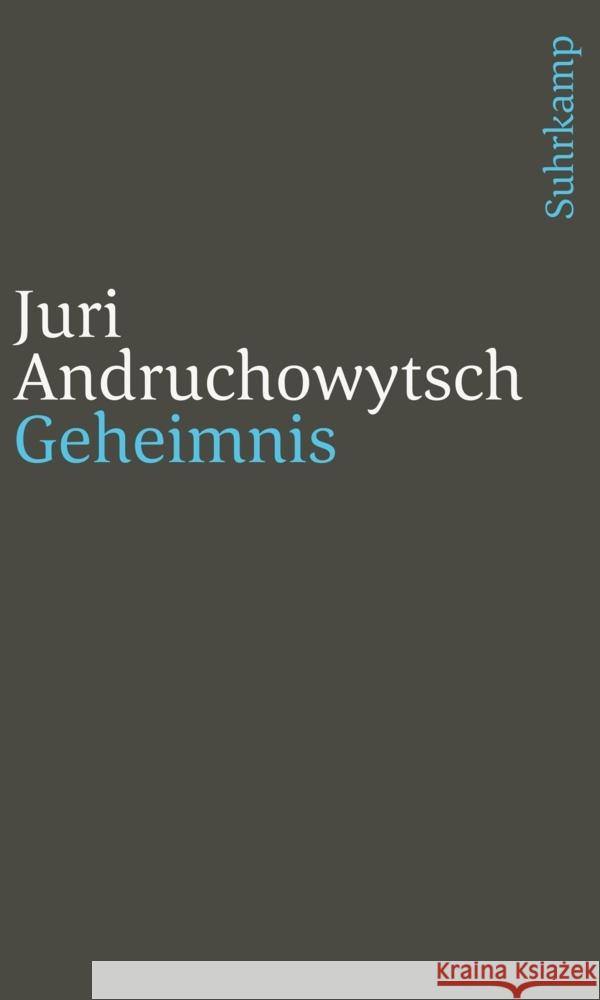 Geheimnis Andruchowytsch, Juri 9783518243480 Suhrkamp - książka