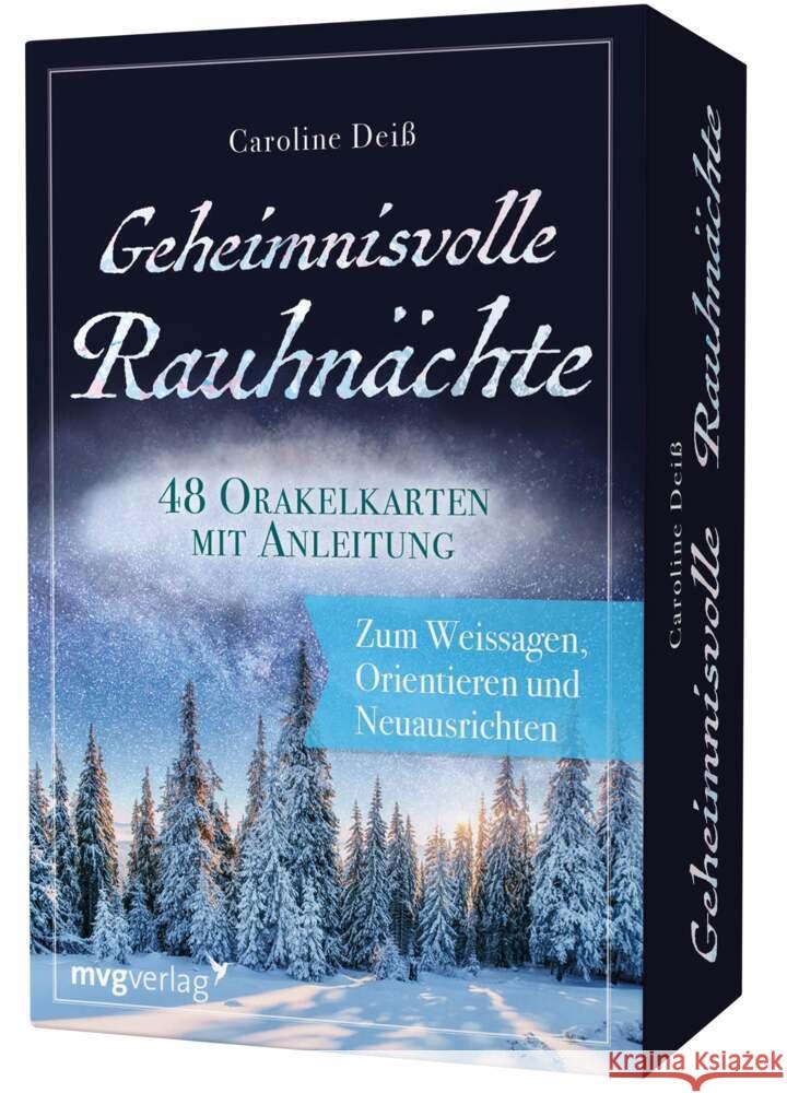 Geheimnisvolle Rauhnächte, 48 Orakelkarten mit Anleitung Deiß, Caroline 9783747402450 mvg Verlag - książka