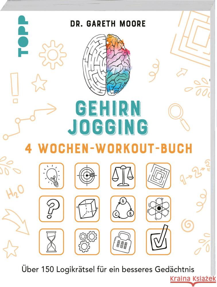Gehirnjogging  - 4 Wochen-Workout-Buch Moore, Gareth 9783735854469 Frech - książka