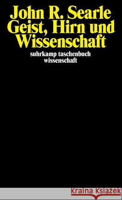 Geist, Hirn und Wissenschaft Searle, John R. 9783518281918 Suhrkamp - książka