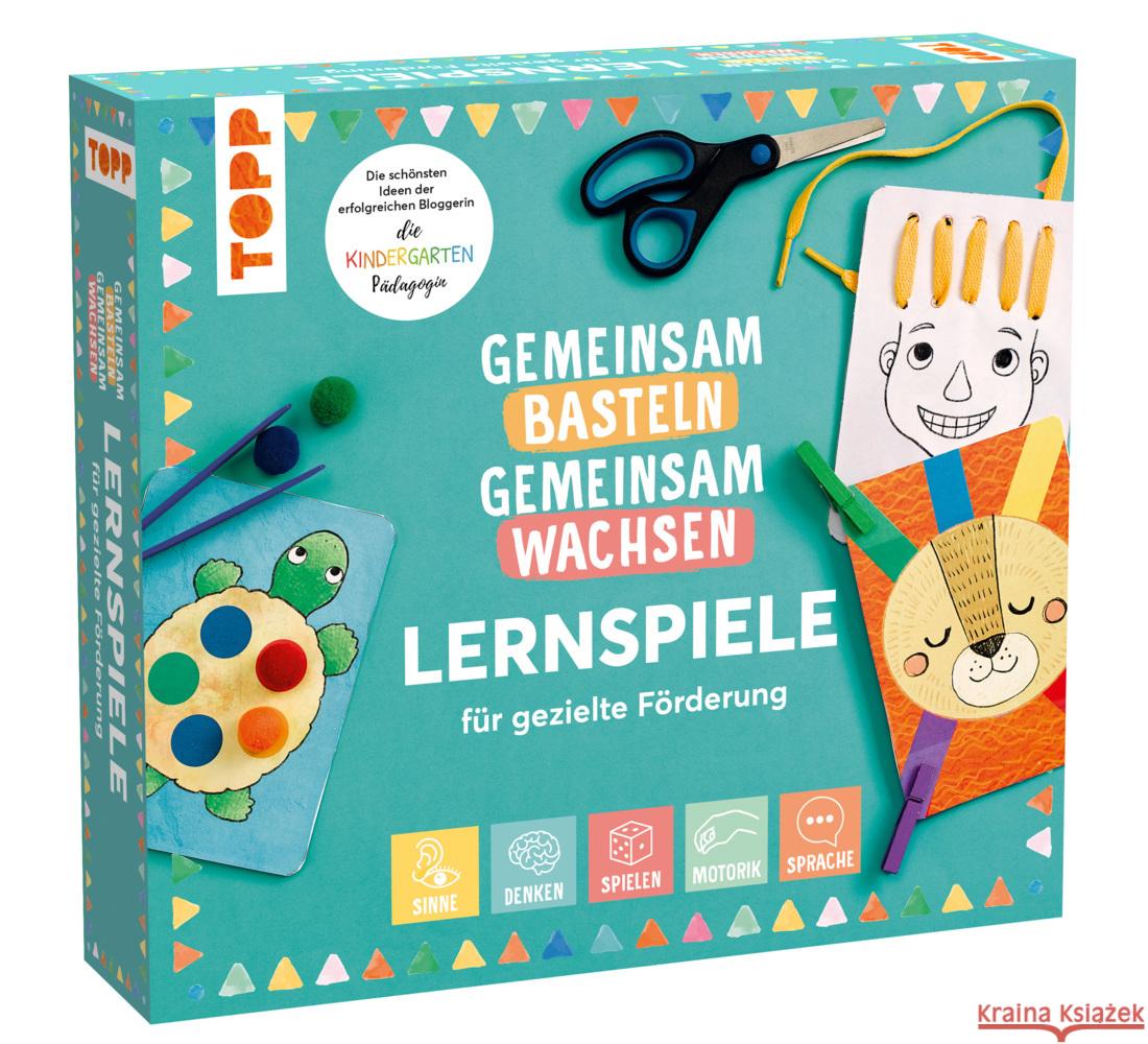 Gemeinsam basteln, gemeinsam wachsen - Lernspiel-Box für gezielte Förderung Jakubek, Juliane 4007742185114 Frech - książka