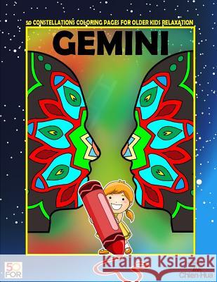 Gemini 50 Coloring Pages For Older Kids Relaxation Shih, Chien Hua 9781717115744 Createspace Independent Publishing Platform - książka