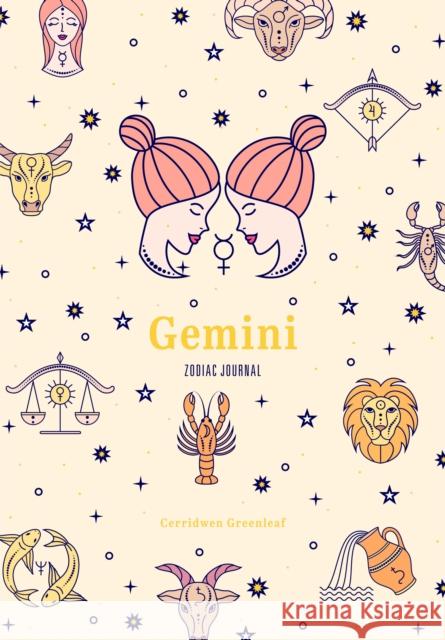 Gemini Zodiac Journal: (Astrology Blank Journal, Gift for Women) Greenleaf, Cerridwen 9781684810918 Yellow Pear Press - książka