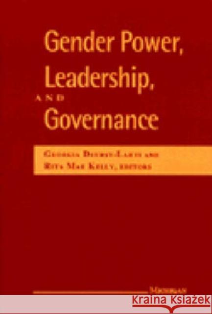 Gender Power, Leadership, and Governance Georgia Duerst Lahti 9780472066100  - książka