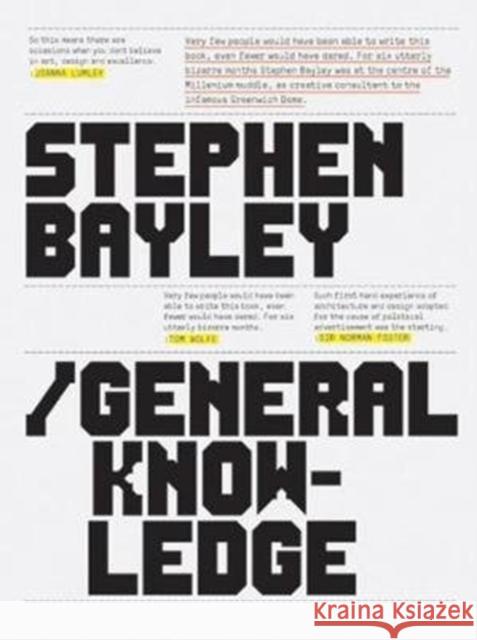 General Knowledge Stephen Bayley 9781861540683 Booth-Clibborn Editions - książka