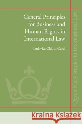 General Principles for Business and Human Rights in International Law Ludovica Chiuss 9789004440029 Brill - Nijhoff - książka