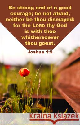 General Worship Bulletin: God Is with Thee (Package of 100): Joshua 1:9 (Kjv) Broadman Church Supplies Staff 9781087782188 Broadman Church Supplies - książka