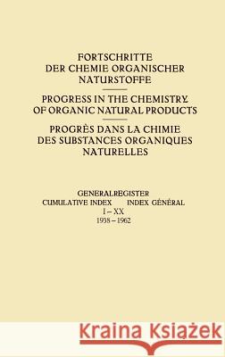 Generalregister / Cumulative Index / Index Général I-XX (1938-1962) Zechmeister, L. 9783211806777 Springer - książka