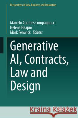 Generative AI, Contracts, Law and Design  9789819520572 Springer - książka