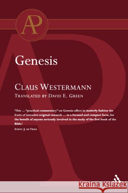 Genesis Claus Westermann David E. Green 9780567043900 T. & T. Clark Publishers - książka