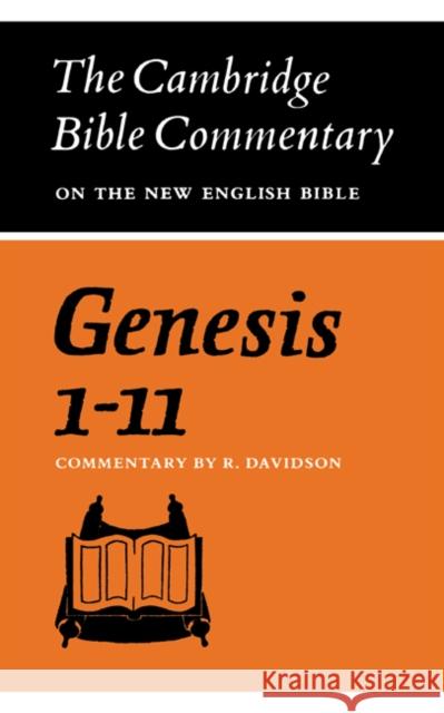 Genesis 1-11 Robert Davidson Robert Davidson Robert Davidson 9780521097604 Cambridge University Press - książka