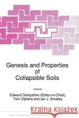 Genesis and Properties of Collapsible Soils E. Derbyshire                            Ian J. Smalley 9789401040471 Springer - książka