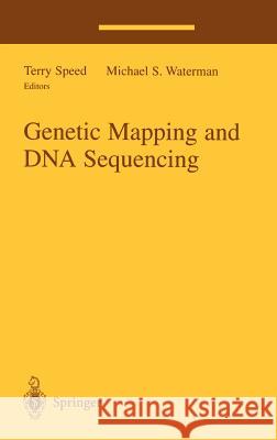 Genetic Mapping and DNA Sequencing Terry Speed Michael Waterman T. P. Speed 9780387948034 Springer - książka