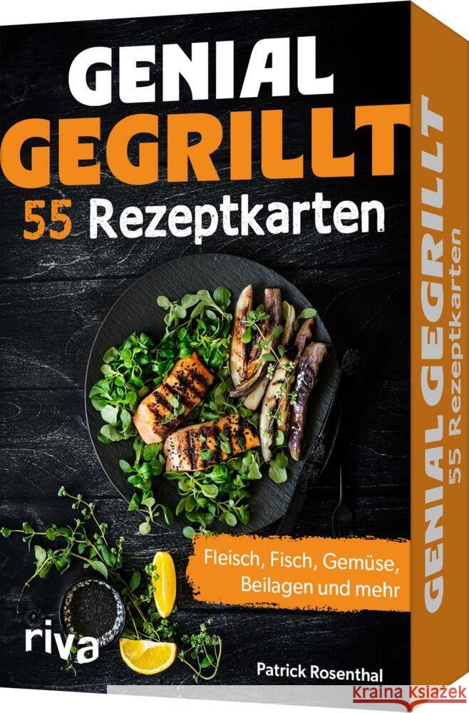 Genial gegrillt - 55 Rezeptkarten Rosenthal, Patrick 9783742301383 riva Verlag - książka