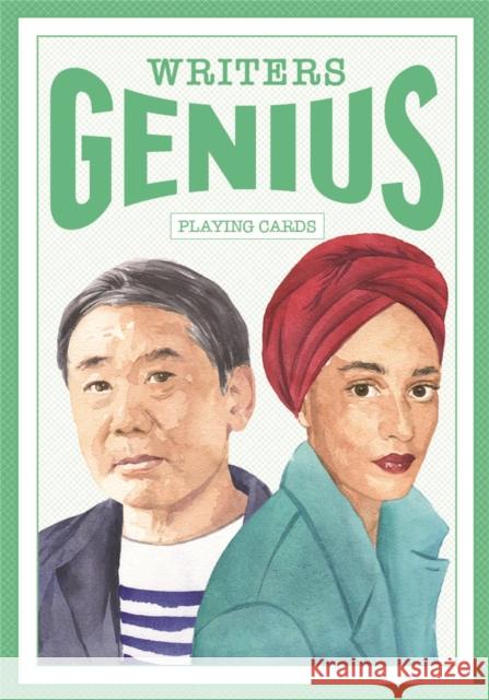 Genius Writers (Genius Playing Cards): (52 Playing Cards, Standard Playing Card Deck, Traditional Cards with Suits) George, Marcel 9781786274977 Laurence King - książka