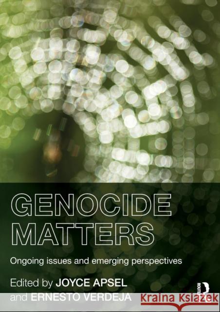 Genocide Matters: Ongoing Issues and Emerging Perspectives Apsel, Joyce 9780415814966  - książka