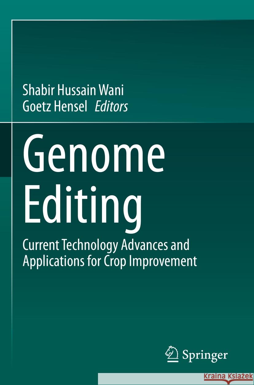 Genome Editing  9783031080746 Springer International Publishing - książka