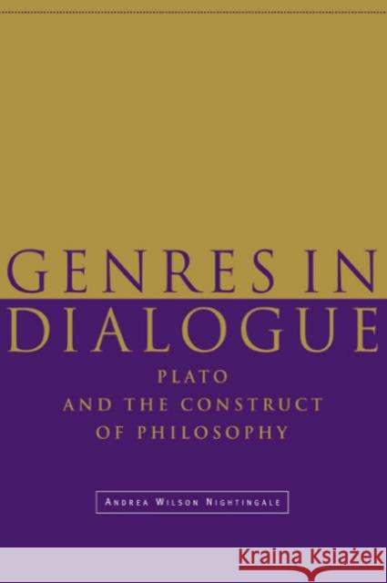Genres in Dialogue Nightingale, Andrea Wilson 9780521482646 Cambridge University Press - książka
