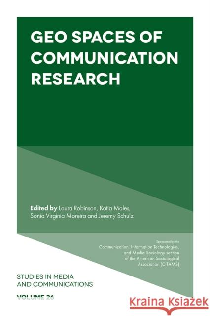 Geo Spaces of Communication Research  9781800716063 Emerald Publishing Limited - książka