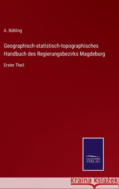 Geographisch-statistisch-topographisches Handbuch des Regierungsbezirks Magdeburg: Erster Theil A Buhling   9783752598254 Salzwasser-Verlag - książka