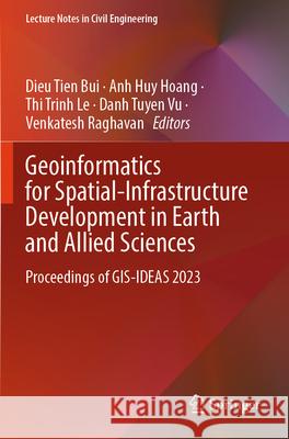 Geoinformatics for Spatial-Infrastructure Development in Earth and Allied Sciences  9783031710025 Springer Nature Switzerland - książka