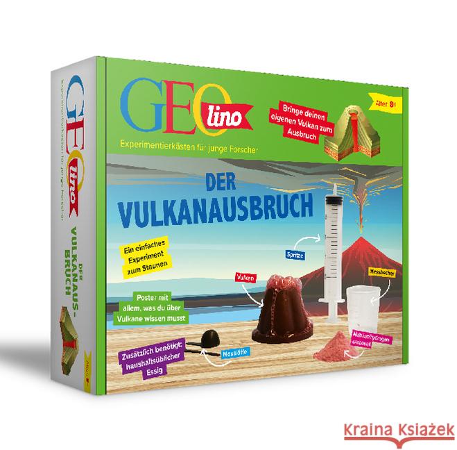 GEOlino Der Vulkanausbruch (Experimentierkasten) : Bringe deinen eigenen Vulkan zum Ausbruch Maas, Annette 4019631670793 Franzis - książka