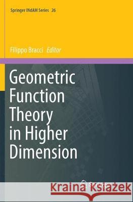 Geometric Function Theory in Higher Dimension Filippo Bracci 9783030103194 Springer Nature Switzerland AG - książka