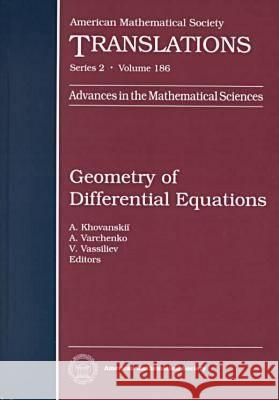 Geometry of Differential Equations  9780821810941 American Mathematical Society - książka