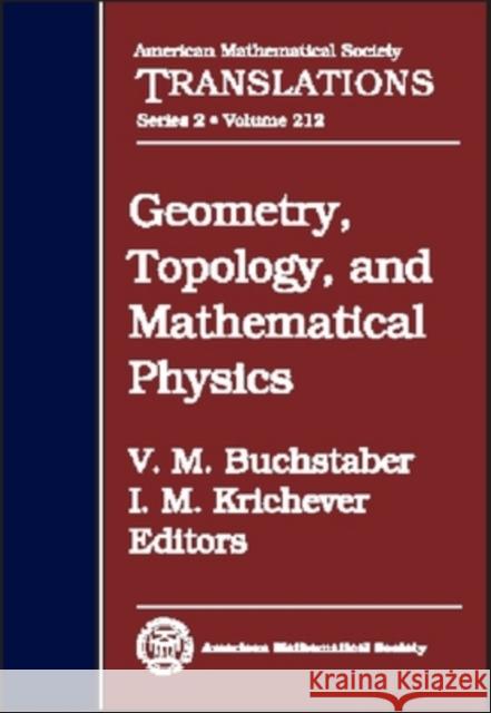 Geometry, Topology, and Mathematical Physics  9780821836132 AMERICAN MATHEMATICAL SOCIETY - książka