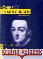 Georg Büchner 'Der Hessische Landbote' Büchner, Georg Bernhardt, Rüdiger  9783804418363 Bange - książka