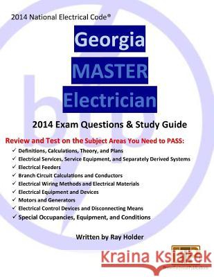 Georgia 2014 Master Electrician Study Guide Ray Holder 9781945660306 Brown Technical Publications Inc - książka