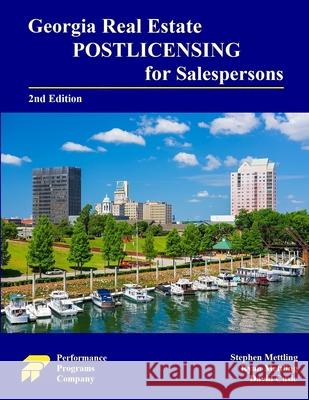 Georgia Real Estate Postlicensing for Salespersons Stephen Mettling Ryan Mettling David Cusic 9781965482360 Performance Programs Company LLC - książka