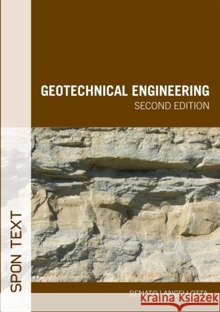 Geotechnical Engineering Lancellotta Ren 9780415420044 Taylor & Francis - książka
