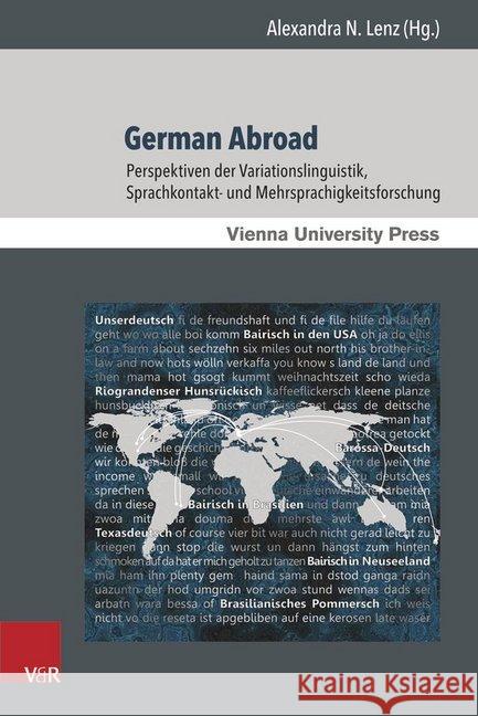 German Abroad: Perspektiven Der Variationslinguistik, Sprachkontakt- Und Mehrsprachigkeitsforschung Lenz, Alexandra N. 9783847105978 V&r Unipress - książka
