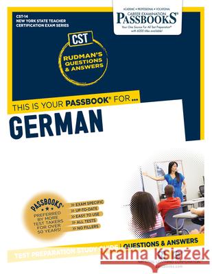 German (Cst-14): Passbooks Study Guidevolume 14 National Learning Corporation 9781731882141 National Learning Corp - książka